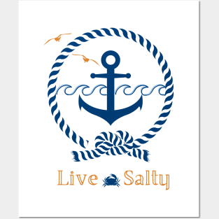 Live Salty Posters and Art